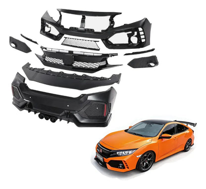 Bodykit Estilo Type R para Honda Civic 4 Puertas Sedán 16-20