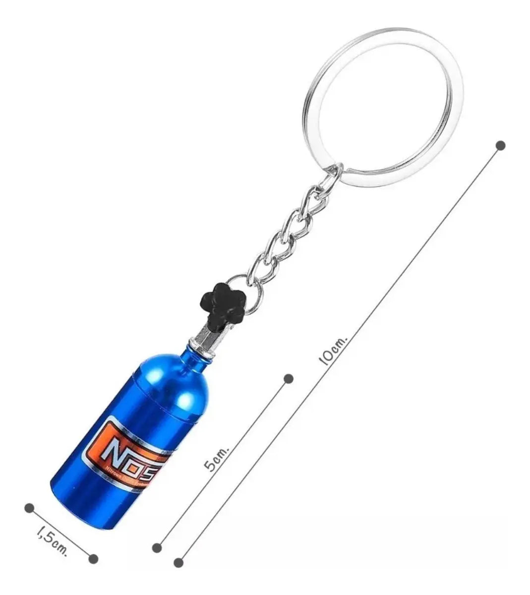 Llavero Nitro Nos Garrafa Tunning Oxido Nitroso Botellon Color Azul