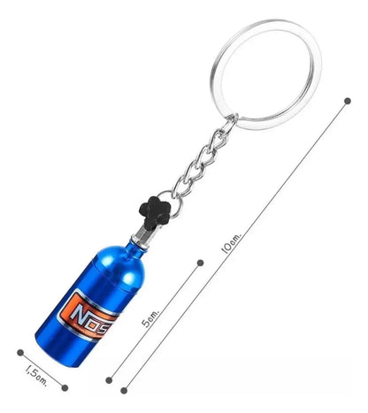 Llavero Nitro Nos Garrafa Tunning Oxido Nitroso Botellon Color Azul