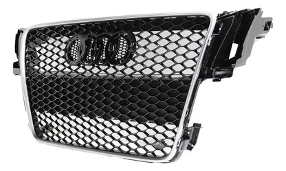 Parrilla estilo RS5 para Audi A5 08-11 con Borde Cromado.