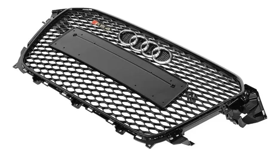 Parrilla estilo RS4 para Audi A4/S4 13-16 Negra con borde negro.