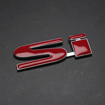 Logo Si Rojo New Civic 06-11 Trasero Autoadhesivo