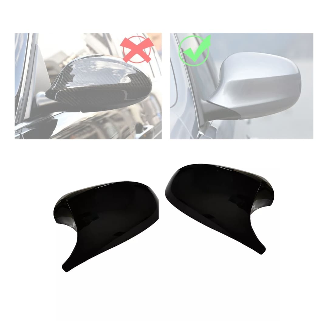 Cachas de Espejo Estilo M BMW Serie 3 E90 E92  09-13 LCI Negro Brillante