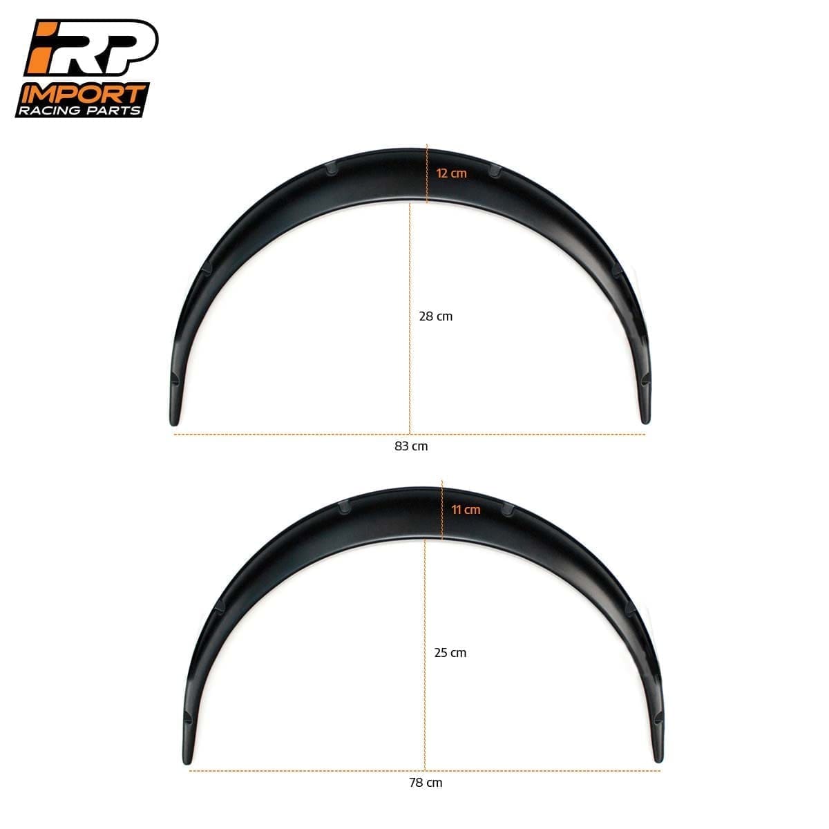 Kit X2 Fenders Flares Ensanches de Guardabarros Universales - 2 Medidas