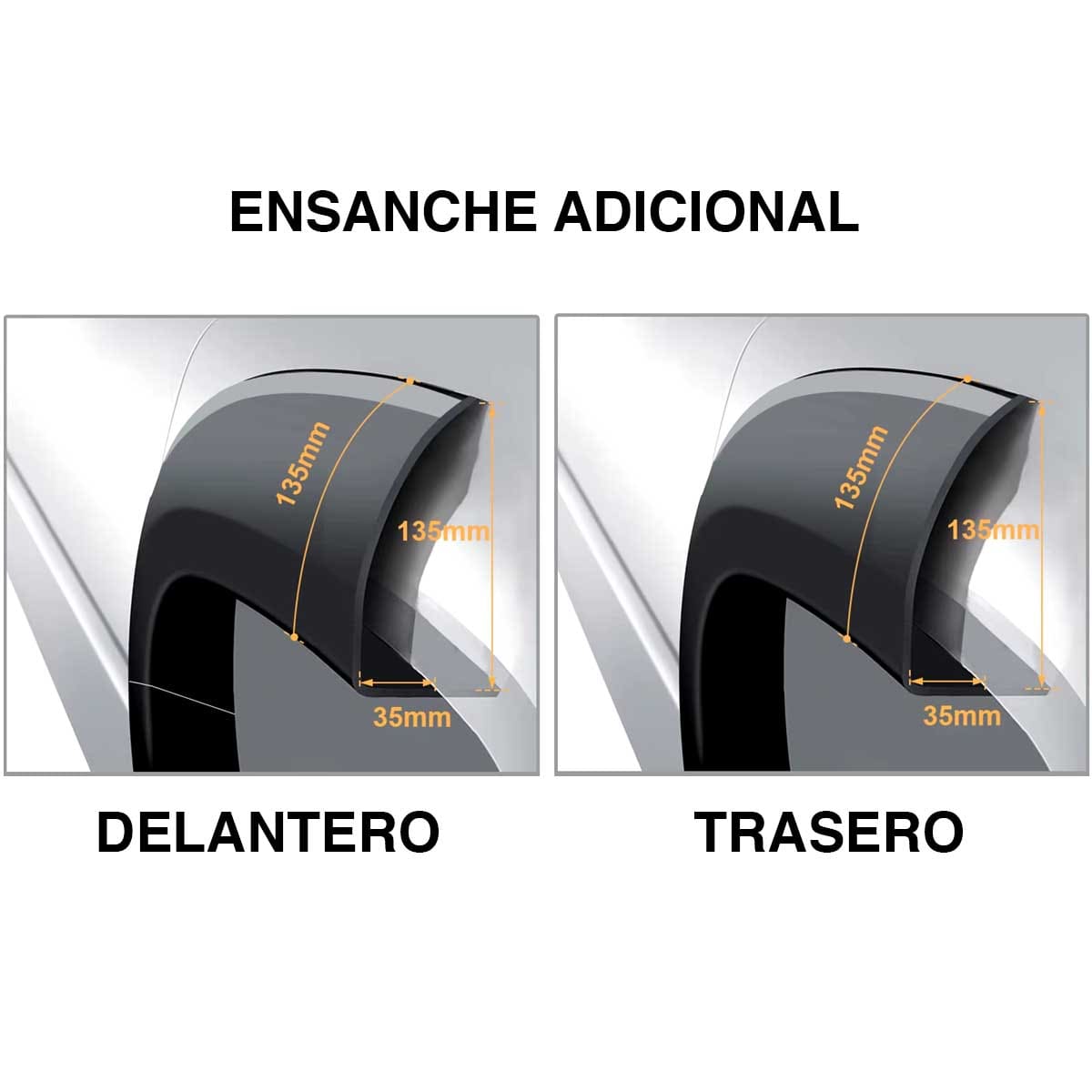 Ensanches Fenders Ford Ranger 2023+ Estilo Raptor