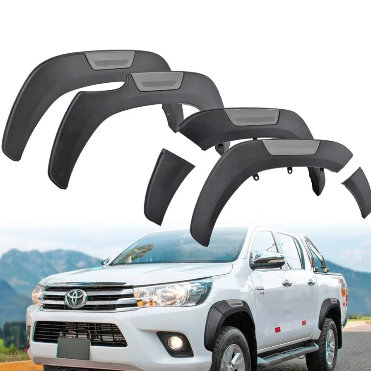 Ensanches Fenders X 4 para Toyota Hilux 2015-2022