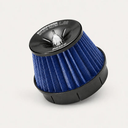 Filtro de Aire Cónico Universal De Admisión Blitz Azul. [IRP-CATALOG:FILT003-1-C.webp:7642b403e853513f]
