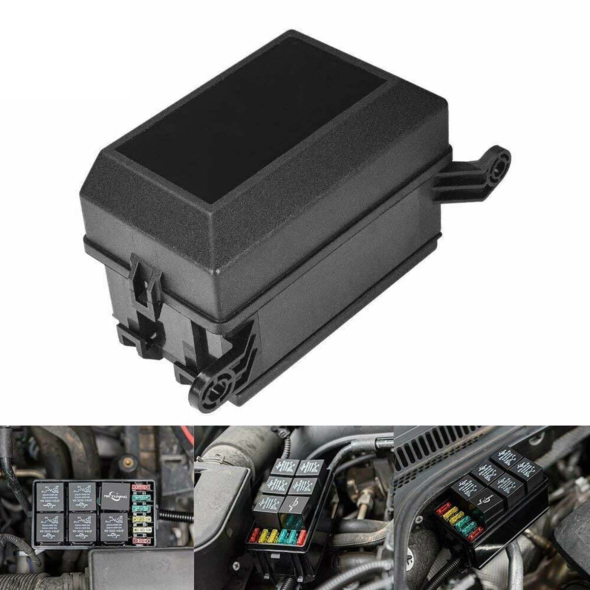 Caja Fusiblera Fusilera Auto Instalación Eléctrica Universal con Relays Mega