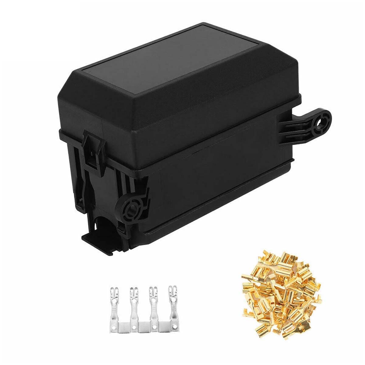 Caja Fusiblera Fusilera Auto Instalación Eléctrica Universal con Relays Mega