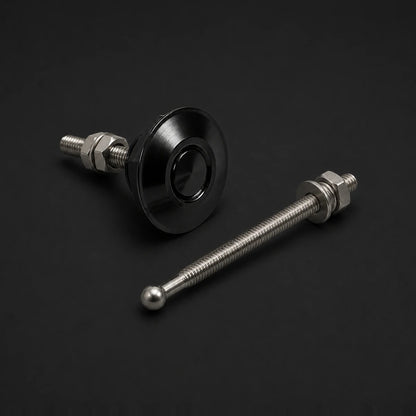 Traba de Aluminio Capot Aerocatch Quick Release Hood Botón. [IRP-CATALOG:HOOD002-NEG-1-O.webp:cca3fa8806f29911]