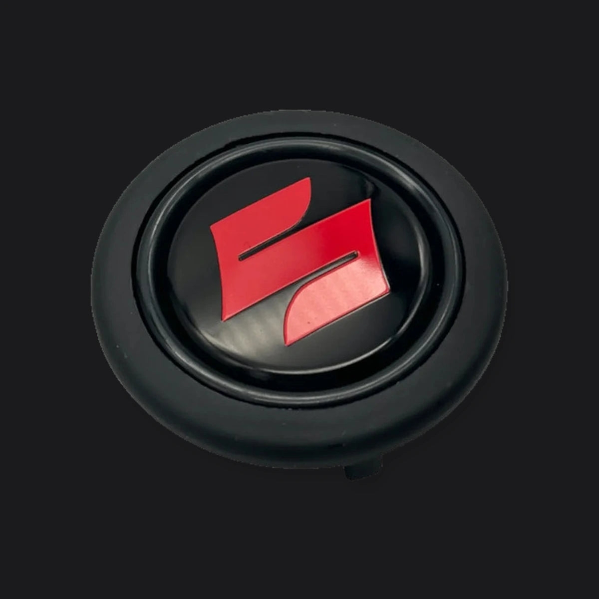 Pulsador de Bocina logo Suzuki para Volante Deportivo tipo Nardi Omp Momo Gp Race. [IRP-CATALOG:HORN001-SUZ-GALLERY-1-O.webp:09e5af6b214776f8]