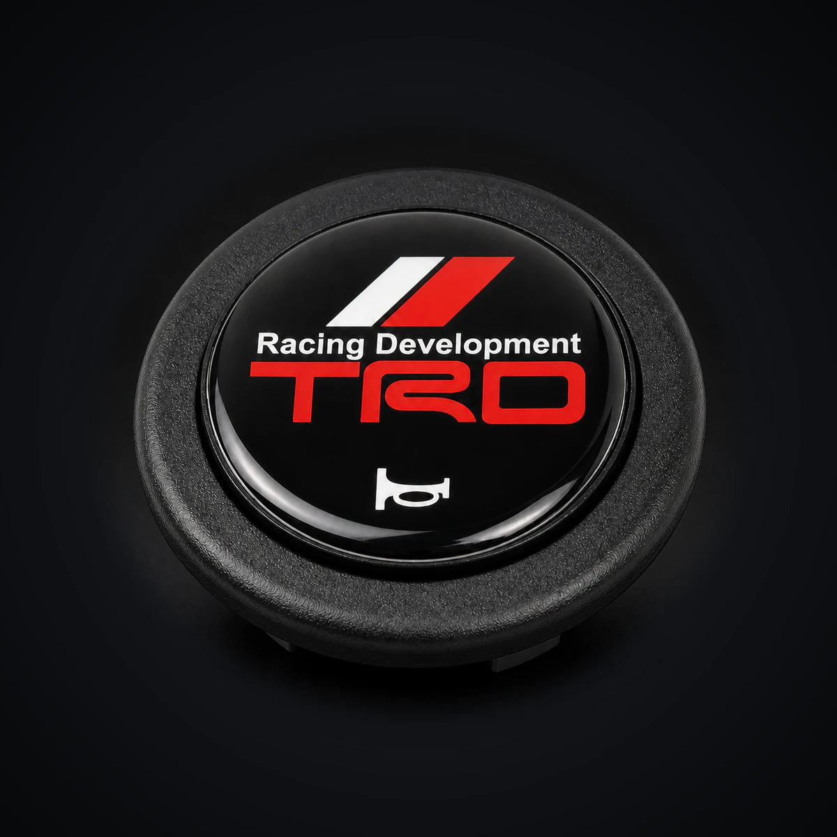 Pulsador de Bocina logo TRD Toyota para Volante Deportivo tipo Nardi Omp Momo Gp Race. [IRP-CATALOG:HORN001-TRD-1-O.webp:270522d140a8d683]
