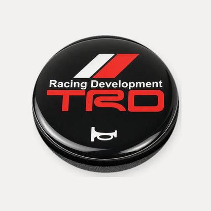 Pulsador de Bocina logo TRD Toyota para Volante Deportivo tipo Nardi Omp Momo Gp Race. [IRP-CATALOG:HORN001-TRD-GALLERY-4-C.webp:63f3e5e1e3434a2e]