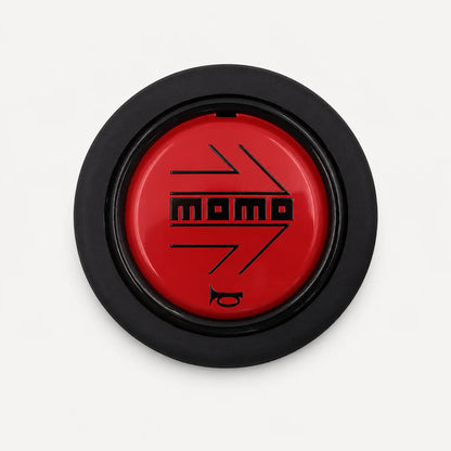 Pulsador de Bocina logo Momo para Volante Deportivo tipo Nardi Omp Momo Gp Race. [IRP-CATALOG:HORN002-ROJ-1-C.webp:58b90718472e4236]