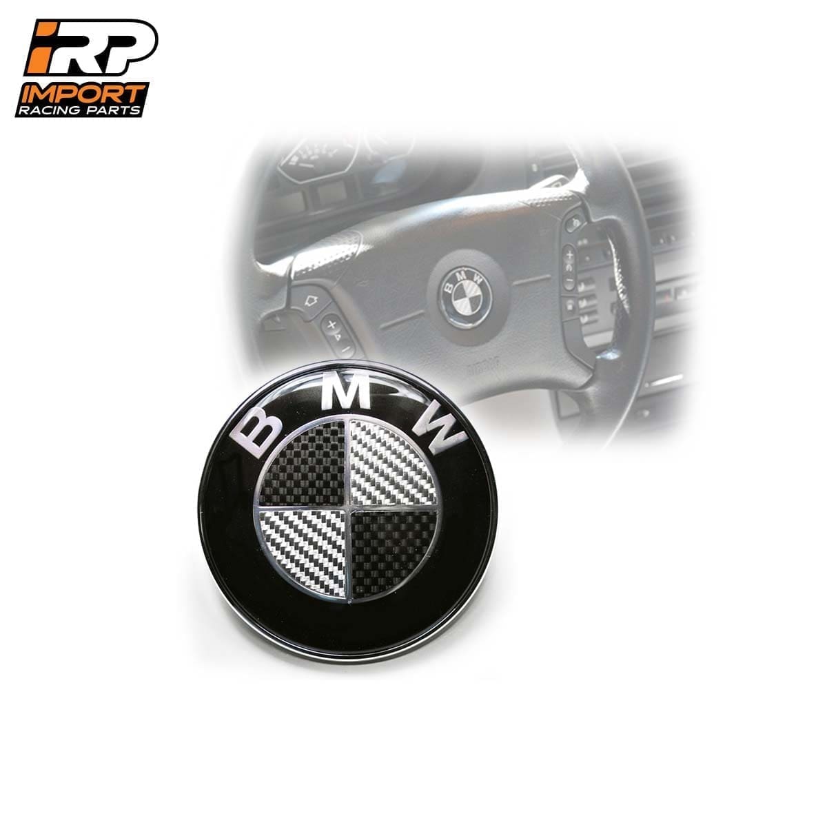 Emblema Volante BMW Fibra de Carbono 45mm