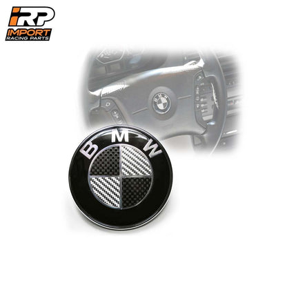 Emblema Volante BMW Fibra de Carbono 45mm