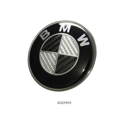 Emblema Insignia BMW Carbono Para Capot/Baúl De 82mm o 73mm
