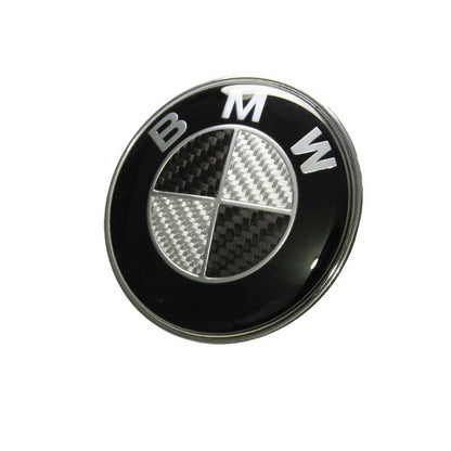 Emblema Insignia BMW Carbono Para Capot/Baúl De 82mm o 73mm
