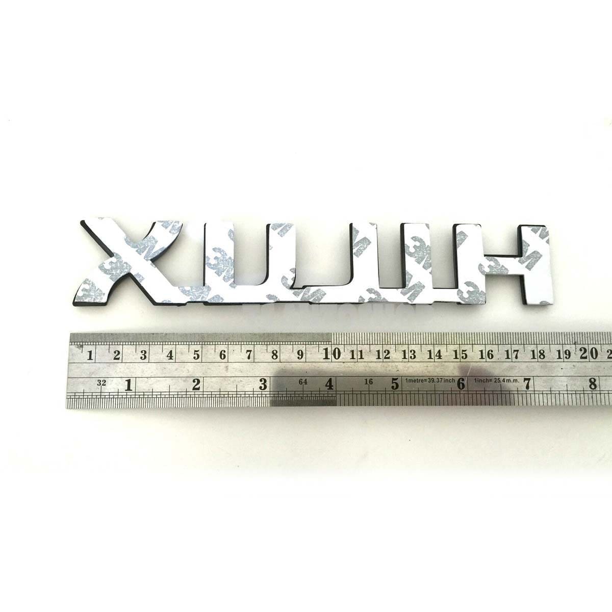 Hilux Emblema Negro Mate Toyota 19x3.3cm