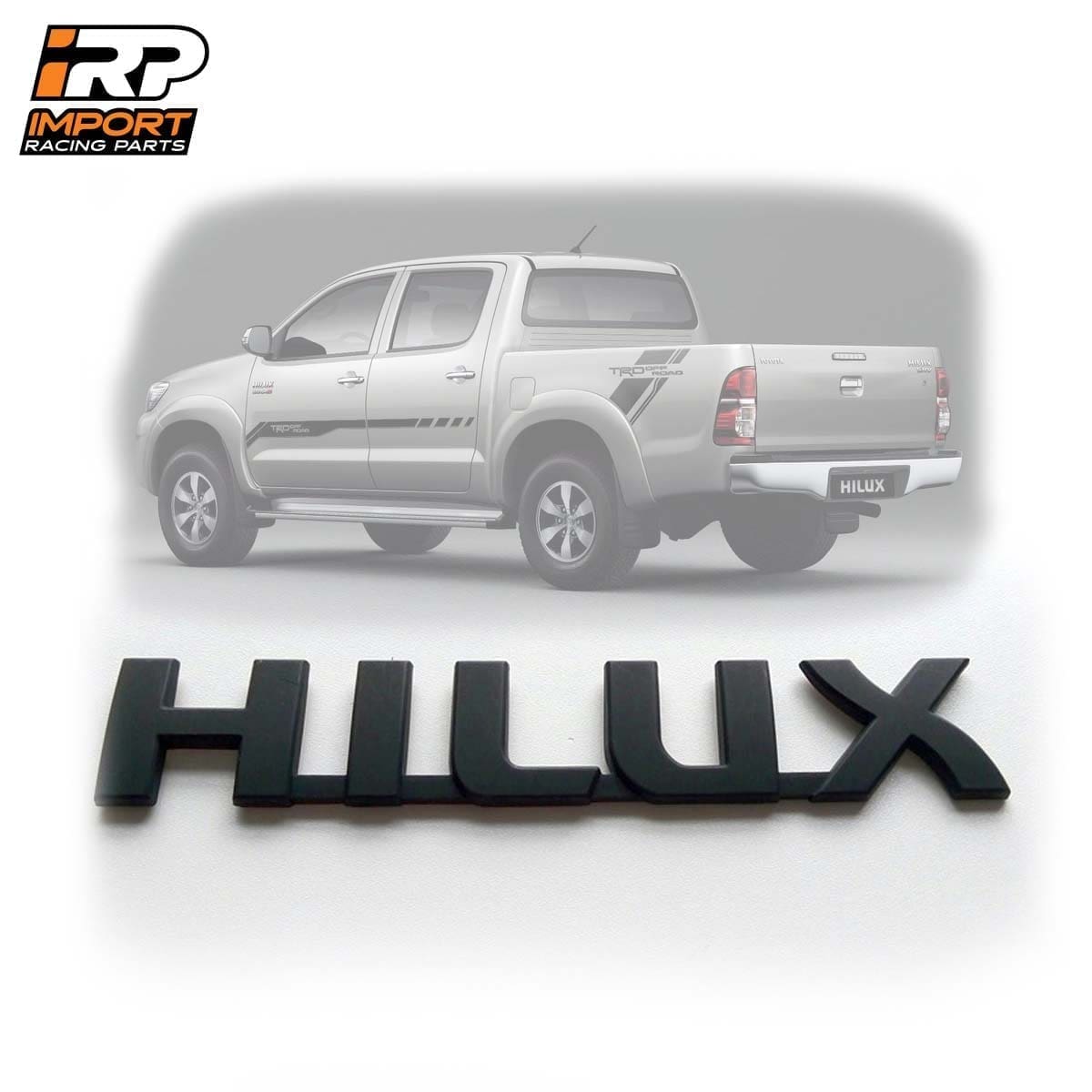 Hilux Emblema Negro Mate Toyota 19x3.3cm