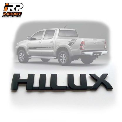 Hilux Emblema Negro Mate Toyota 19x3.3cm