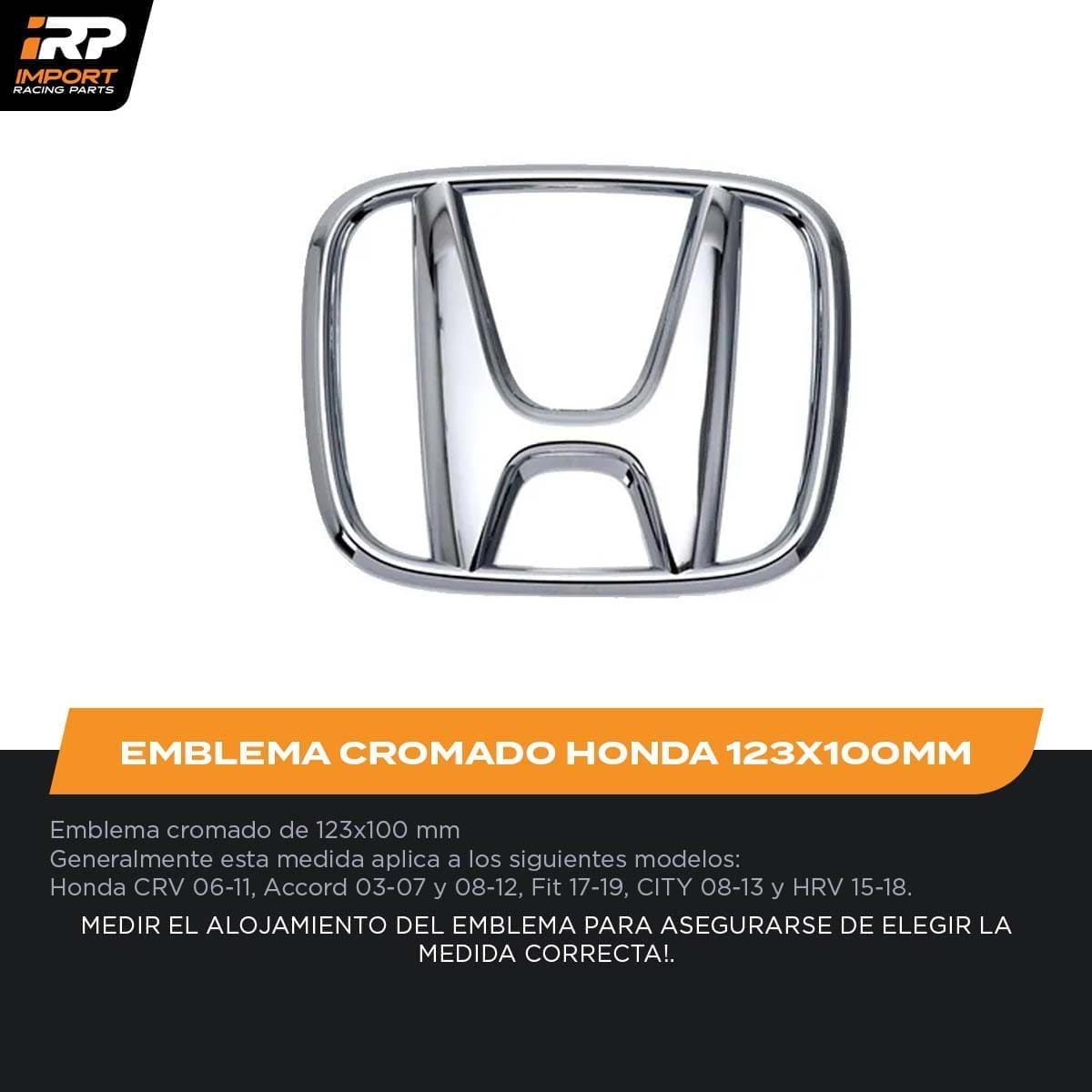 Honda Emblema H Delantero Cromado Original Varios Modelos