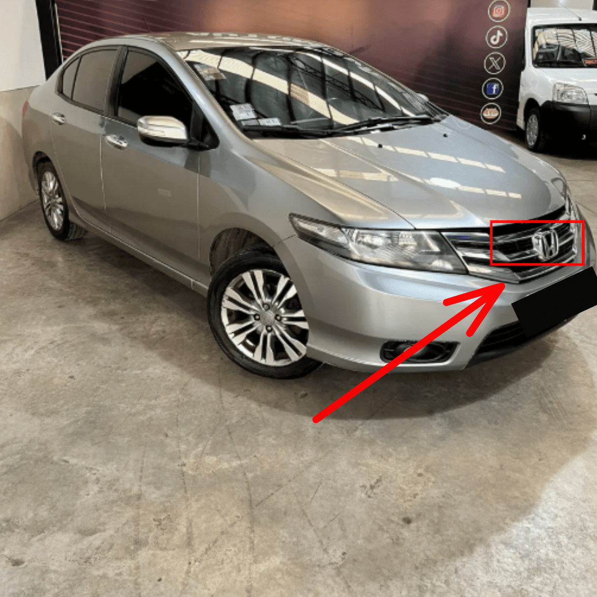 Honda Emblema H Delantero Cromado Original Varios Modelos