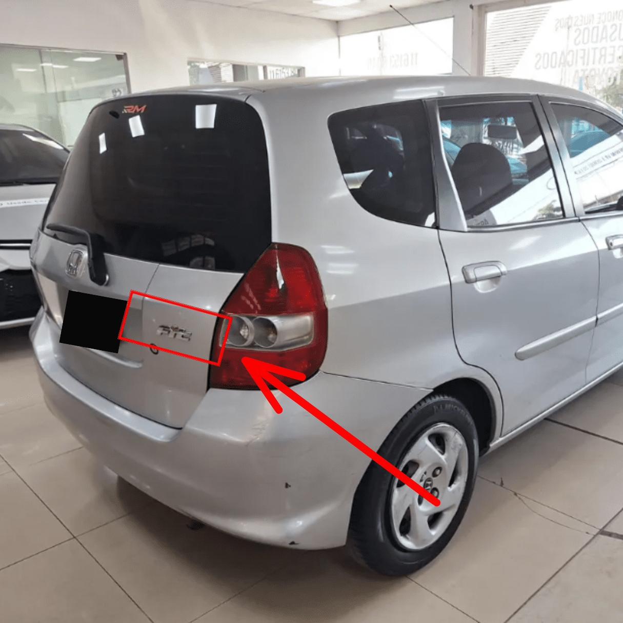 Insignia Baúl para Honda Fit 03-07 Trasera Logo Emblema