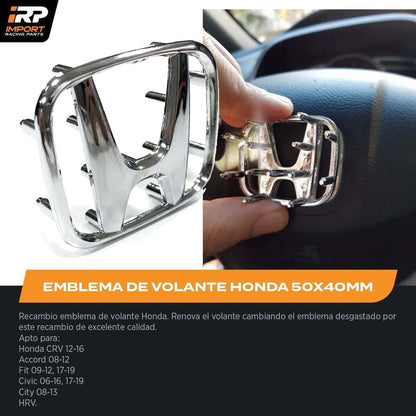 Insignia Volante H Honda Civic Accord Crv Fit Hrv City Cromada