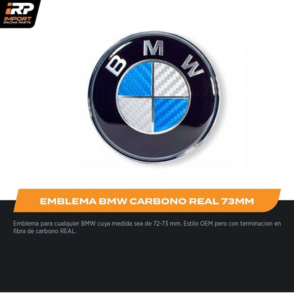 Emblema BMW Capot/Baúl 82-73mm E36/E46/E92/E90 Fibra Carbono