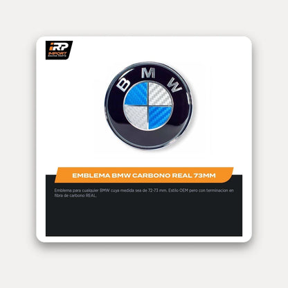 Emblema BMW Capot/Baúl 82-73mm E36/E46/E92/E90 Fibra Carbono. [IRP-CATALOG:INSI025-73MM-GALLERY-1-C.webp:499ab7beecf249ff]