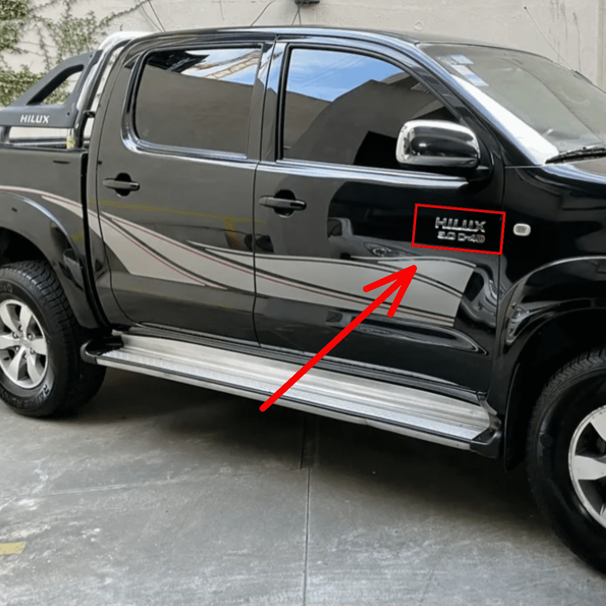 Emblema D-4d Hilux Autoadhesivo Trasero