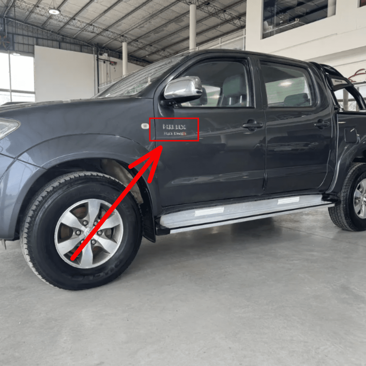 Emblema 3.0 Toyota Hilux Autoadhesivo Trasero 2005-2015