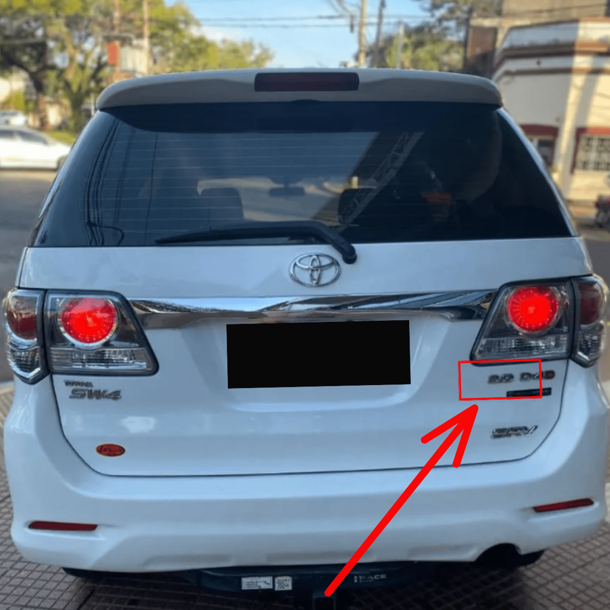 Emblema 3.0 Toyota Hilux Autoadhesivo Trasero 2005-2015