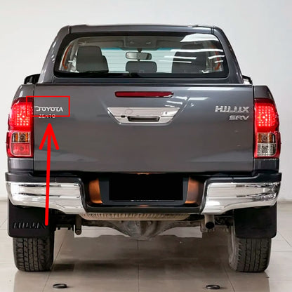 Emblema de Toyota Hilux palabra TOYOTA Cromado 150X28mm