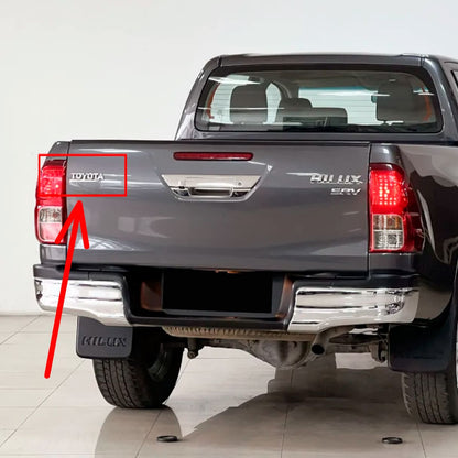 Emblema de Toyota Hilux palabra TOYOTA Cromado 150X28mm