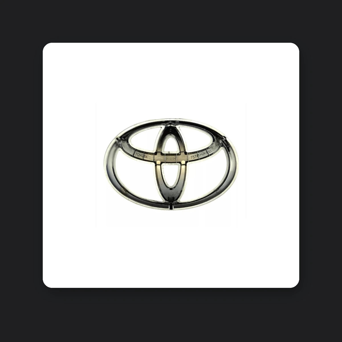 Emblema Toyota 190X130MM 2017/19 753110K130. [IRP-CATALOG:INSI059-GALLERY-2-O.webp:3395f17f6e5c4b61]