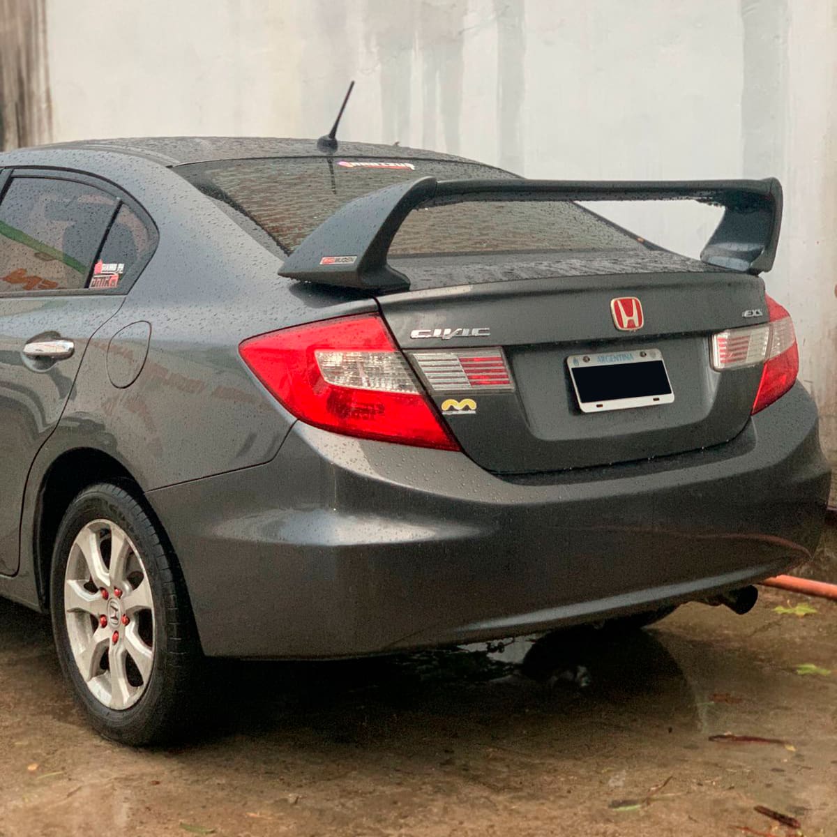 Alerón MUGEN para Honda Civic Si 06-15 de 3 Piezas