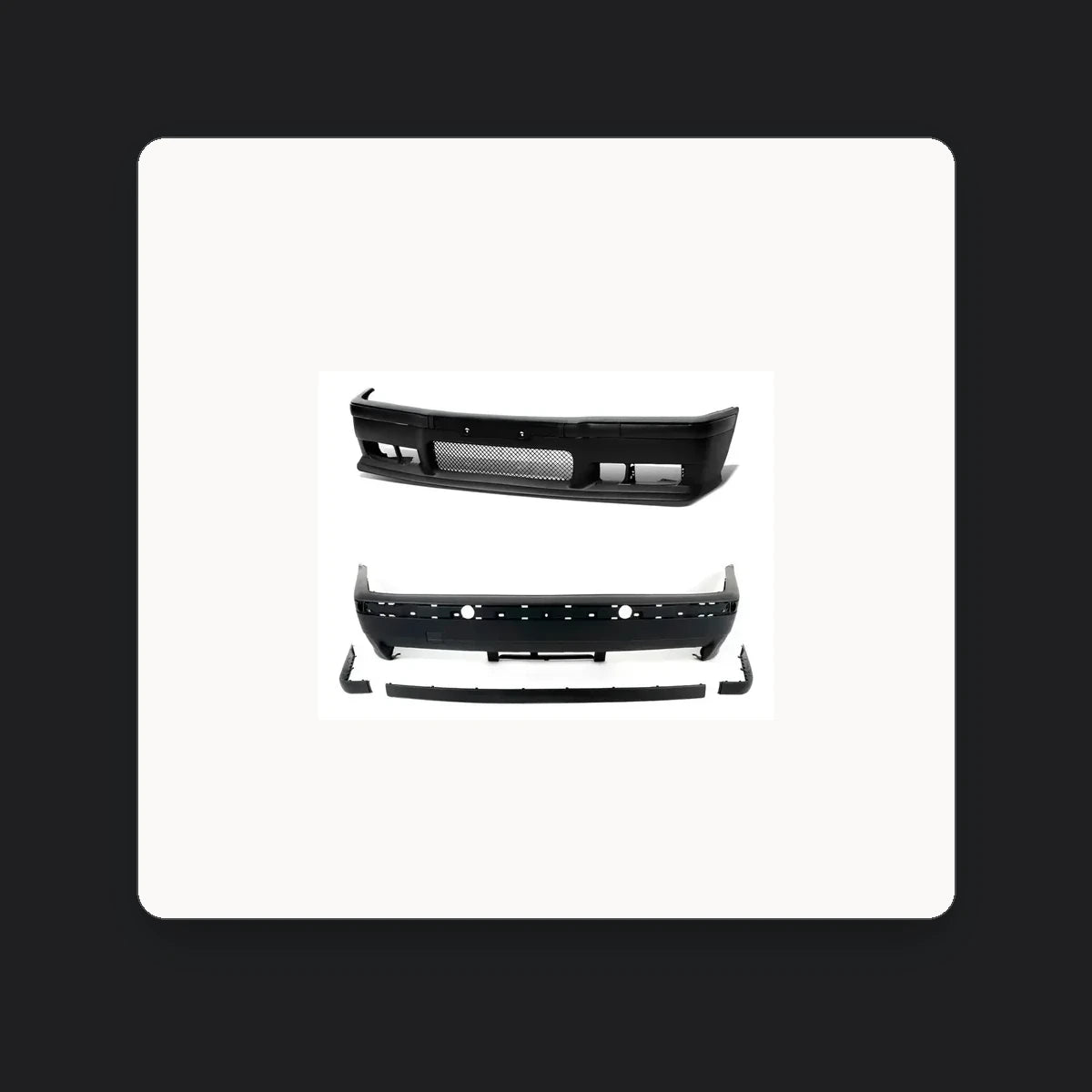 Kit Paragolpes Bmw E36 Estilo M3 Del/tras Negro Negro. [IRP-CATALOG:KIT-BUMP001-BUMP002-GALLERY-1-O.webp:7170c9c326cfe2ee]