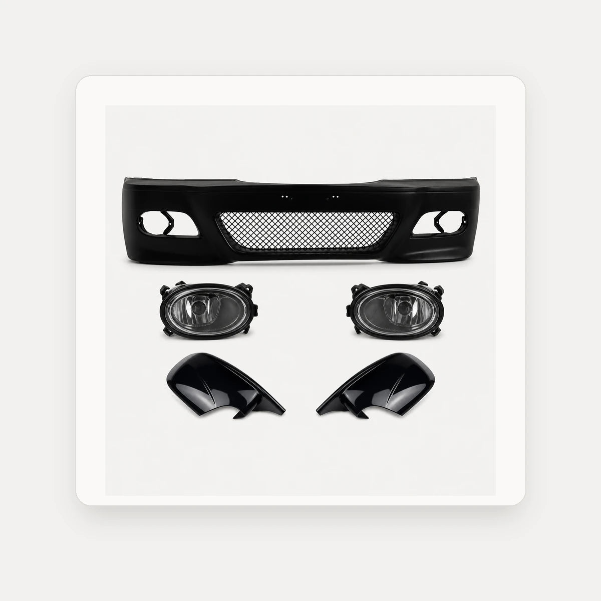 Kit Paragolpe + Carcasas Espejo Para Bmw E46 M3 Negro. [IRP-CATALOG:KIT-BUMP004-ESPE004-GALLERY-1-C.webp:e5ac93f16c735ef9]