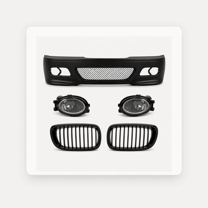 Kit Paragolpe + Parrilla Para Bmw E46 M3 Pre Lci 99-01 Negro. [IRP-CATALOG:KIT-BUMP004-PARR027-4DR-GALLERY-1-C.webp:8951402810701b5b]