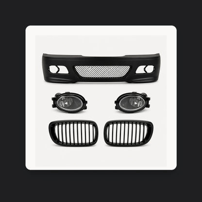 Kit Paragolpe + Parrilla Para Bmw E46 M3 Pre Lci 99-01 Negro. [IRP-CATALOG:KIT-BUMP004-PARR027-4DR-GALLERY-1-O.webp:9997e75431a6551e]