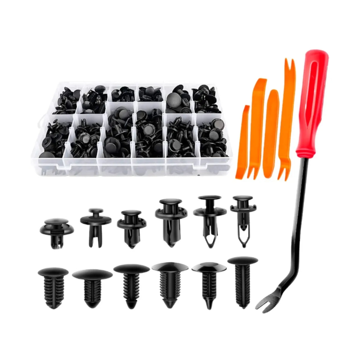 Kit 240 Clips + 2 Guardaplast Delanteros Honda CRV 07-11