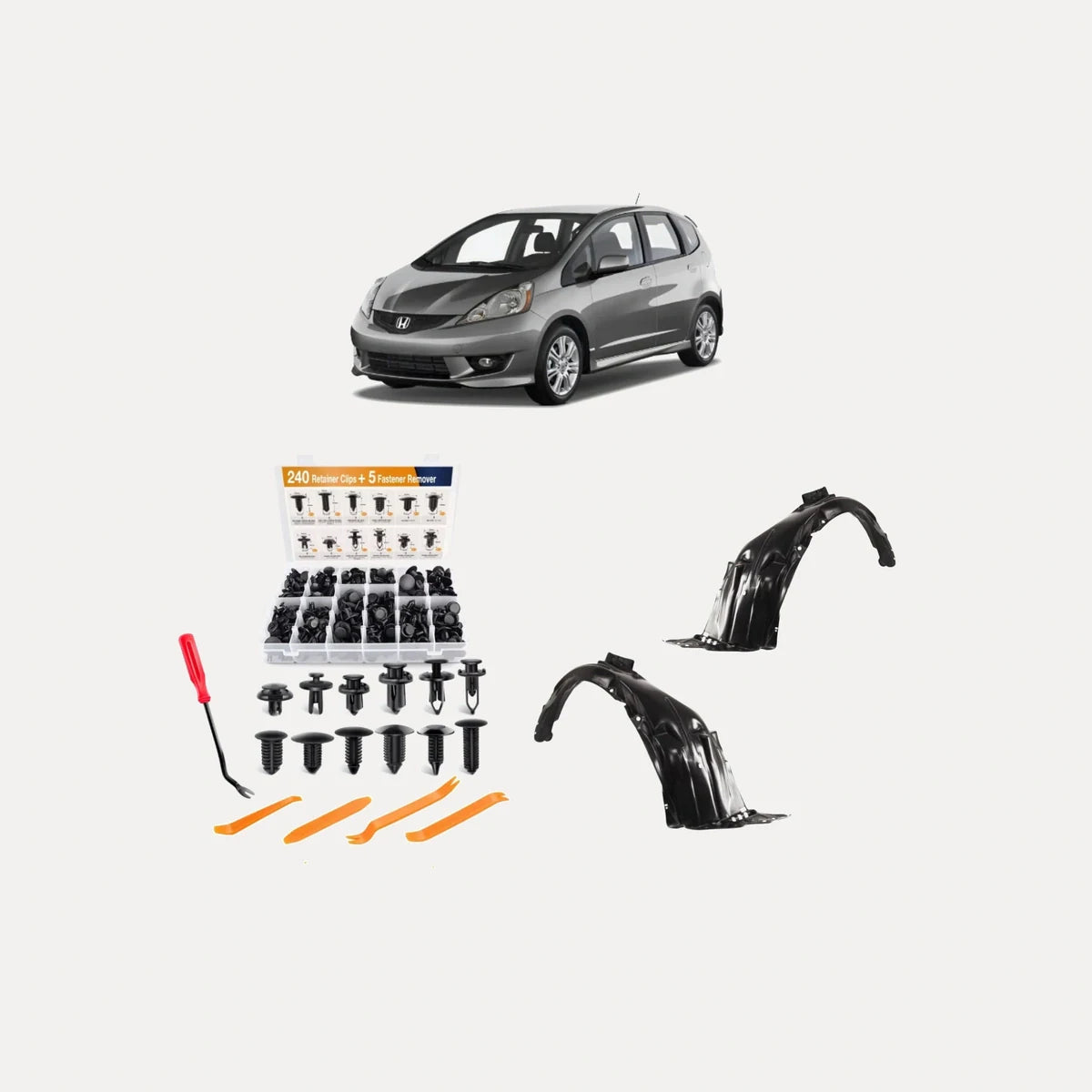 Kit 240 Clips + 2 Guardaplast Delanteros Honda Fit 08-13. [IRP-CATALOG:KIT-CLIP002-GPLA004-X2-FIT-08-14-1-C.webp:bfc99bdb7a37df65]