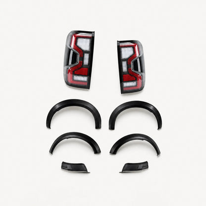 Kit Fenders + Faros Led Raptor Ford Ranger T9 23-26 Negro. [irp-catalog:kit-fend003-tail001-gallery-1-c.webp:85f6286e5fb759ef]