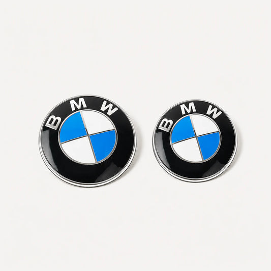 Kit X2 Emblemas BMW Capot y Baúl 82mm/73mm Insignias OEM. [IRP-CATALOG:KIT-X2-BMW-73MM-82MM-OEM-1-C.webp:83338e5f54726711]