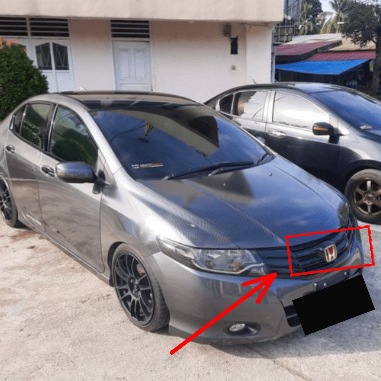 Kit X2 Emblemas Insignias Exterior Rojas Honda City 08-13