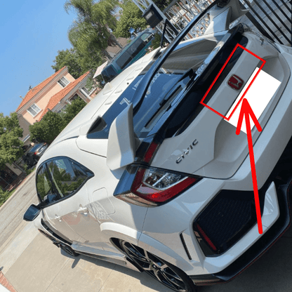 Kit X2 Emblemas Insignias Exterior Rojas Honda Civic 17-18