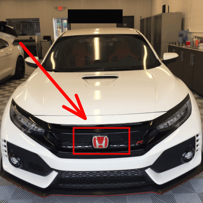 Kit X2 Emblemas Insignias Exterior Rojas Honda Civic 17-18