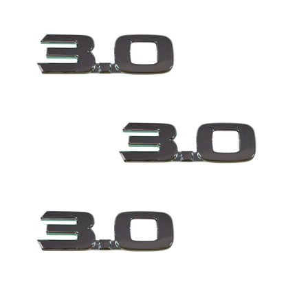 Kit X3 Emblemas 3.0 Toyota Hilux Autoadhesivo 2005-2015